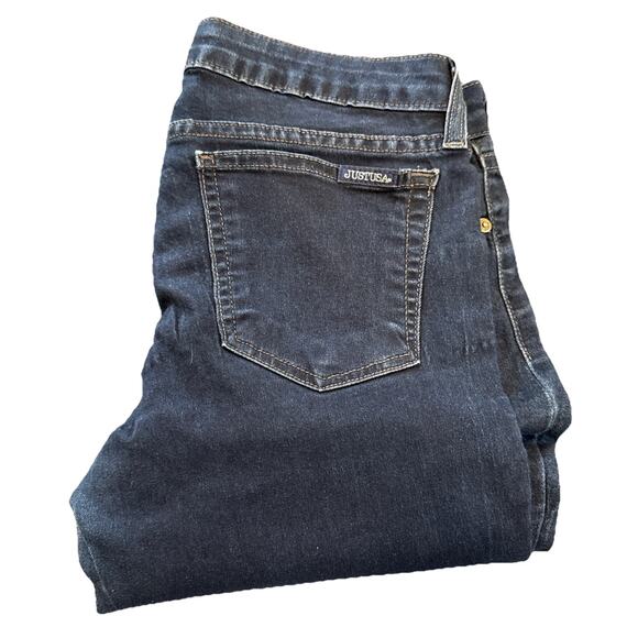 Just USA Women;s Skinny Jeans Stretch Denim Blue Dark Wash Size 7 - Picture 16 of 16